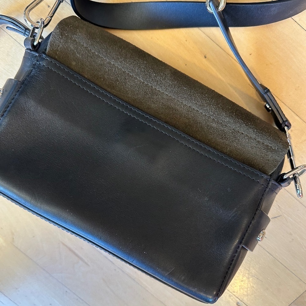 3.1 Phillip Lim Bianca Olive/Black fringed crossbody. CB220 - Picture 6 of 6